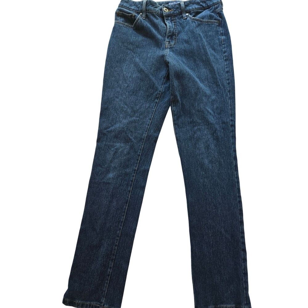 Bandalino Mandie Jeans Womens Size 6 Dark Wash Denim Straight Leg